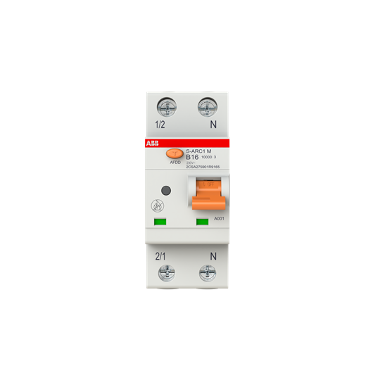 abb Valokaarivikasuoja s-arc1 2-napainen b-käyrä 16a