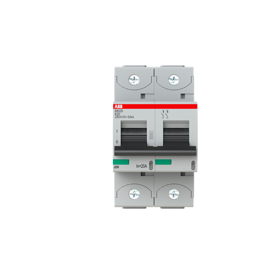abb Miniature circuit breaker s800 2-poles k-char. 20a