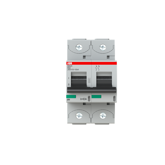 abb Miniature circuit breaker s800 2-poles k-char. 63a