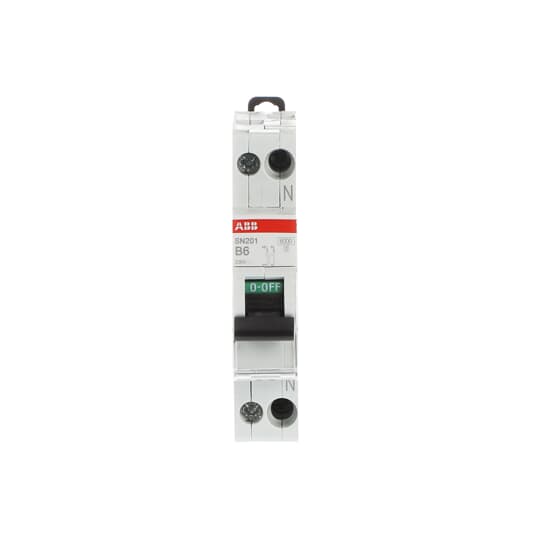abb Miniature circuit breake sn201 2-poles 1+n b-char. 6a