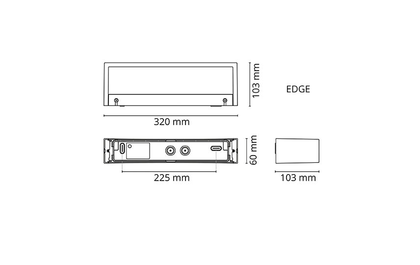 sg armaturen Seinävalaisin ulko edge edge 10w 3k mu