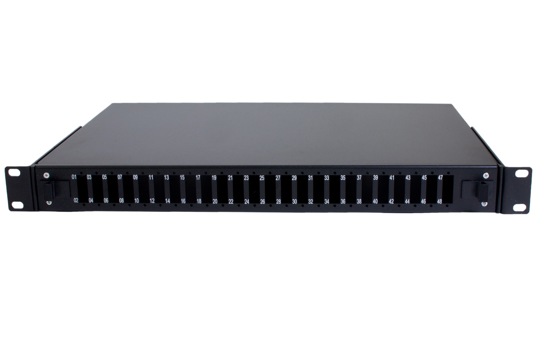 FIBERPANEL 19, 24X SC-D SVART .
