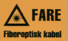 SKILT FIBEROPT.KABEL SELVKL.