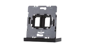 hager Montageplåt 2f rj45 svart adapterram