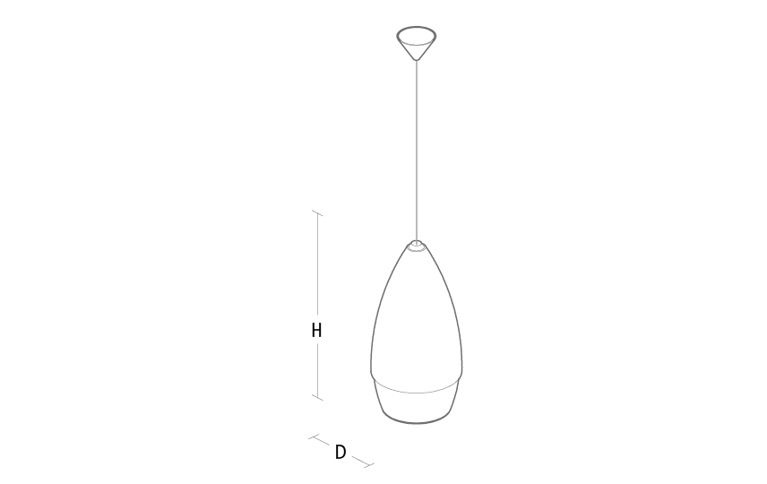 sg armaturen Concido pendel d/i 57w 3000k hvit dali
