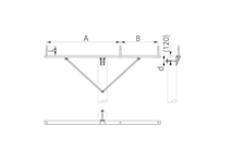 CROSSARM UNSYMM BARE LINE SH68