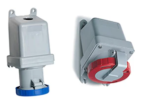 amphenol Vägguttag 263rs6 63a 200-250v ip44 2p+e