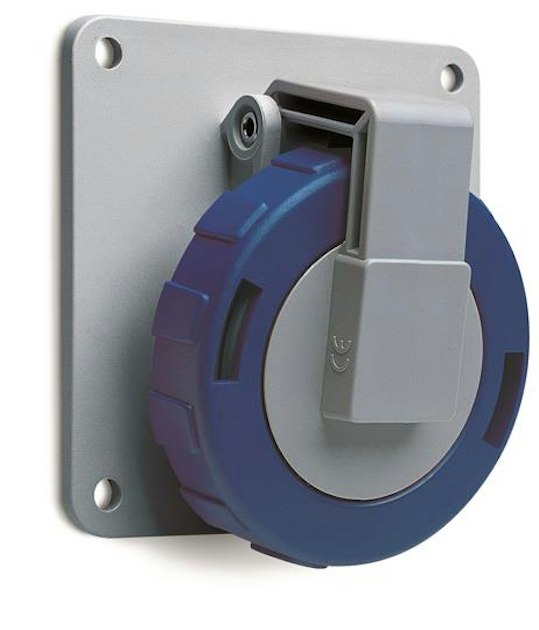 AMPHENOL SOCKET OUTLET 216RAU6W 16A 200-250VIP67 2P+E | Power Plugs ...