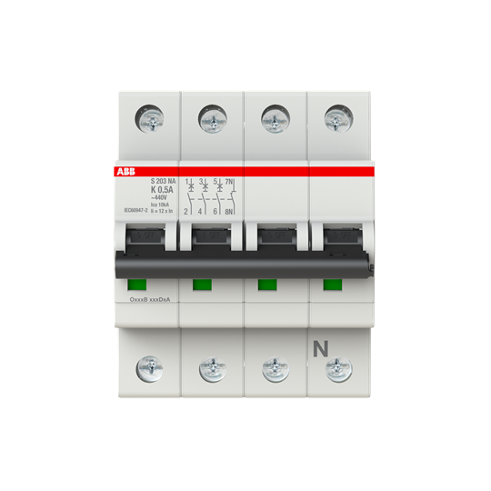 abb Johdonsuojakatkaisija stotz s203-k0.5na 4-nap k 0,5a