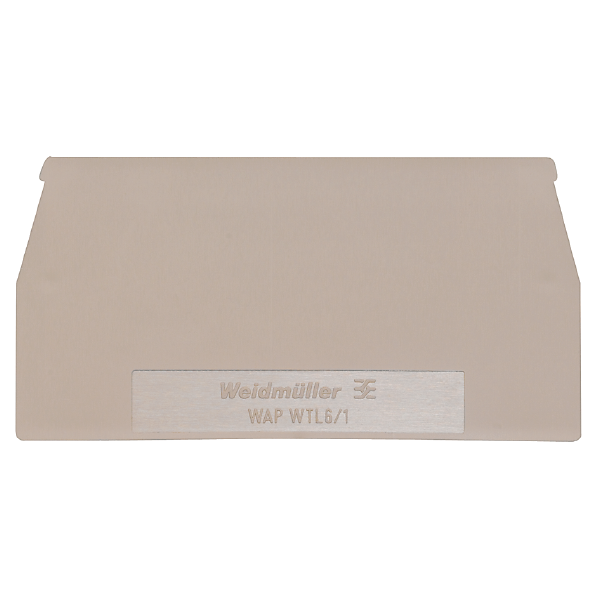 weidmüller Endeplate, beige, 1.5 mm wtl 6,1... wtd 6,1... wtq 6,1...