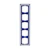 abb Cover frame 1725-288 5-gang