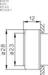 TRYCKKNAPP BS4D GUL
