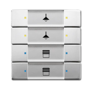 abb Push-button knx stainless steel