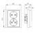 abb Socket outlet schuko 2-g, ip21,aluminium