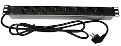 STICK-KONTAKT PANEL 19IN AC-SOCKET 8-JAK