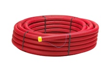 CABLE PROT.PIPE DOUBLE RED 50x42 SN8 50m WITH PULLSTRING