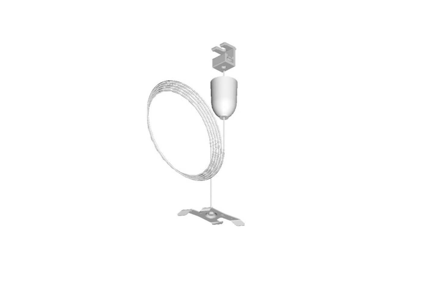 LIGHTING TRACK ACCESSORY SPW11SK-3/1.5M FAST. SET WHI