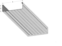 CABLE TRAY 3 M MP-393S PERFORATED 50mm, 3m