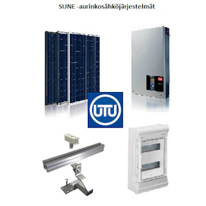 utu Aurinkosähköjärjestelmä 10kw 3-vaih peltikatto