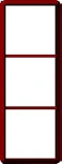 COVER PLATE ARTIC 3-FRAME 85X227 MM RED