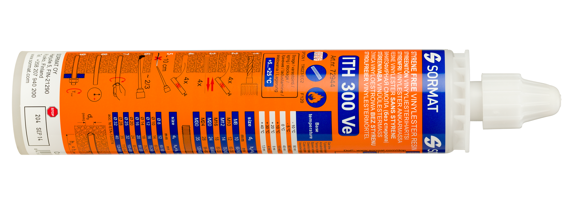 INJEKTERINGSMASSA SORMAT ITH 300 Ve (300 ML)