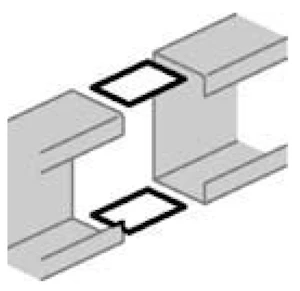hager Extension piece l4465 pvc gbd54x162.5 white
