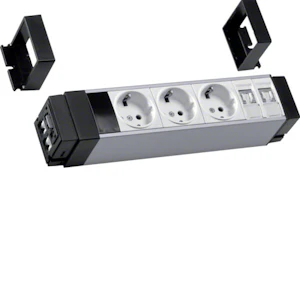 hager Pistorasiapan. tehalit office nrs6203d00 3xpr + 2xrj45 wawi