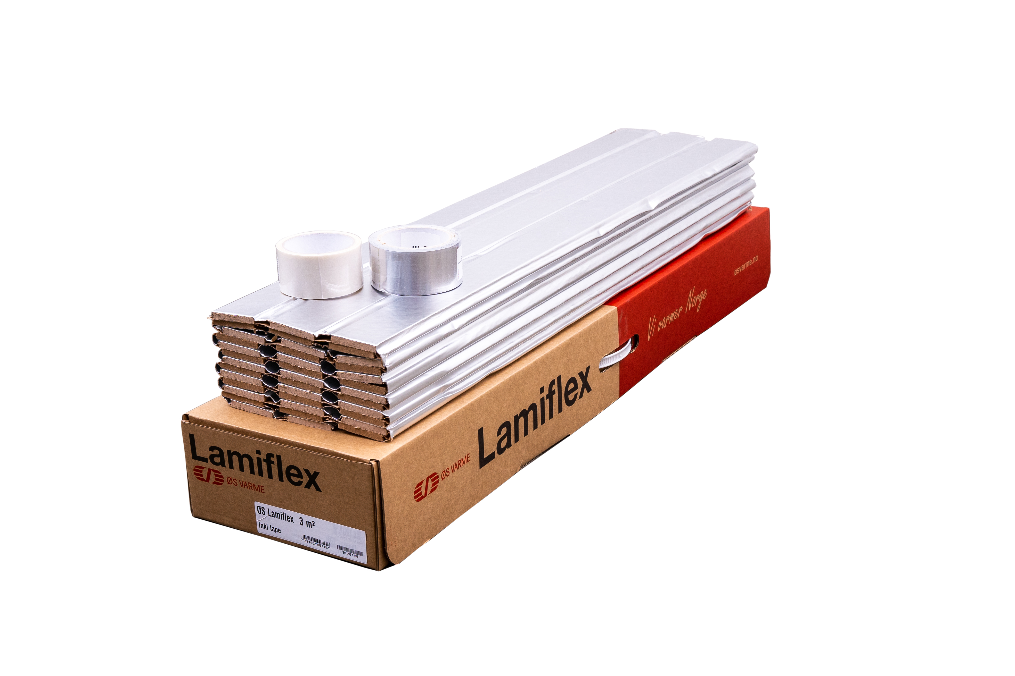 ØS LAMIFLEX 3M2 INKL TAPE ØS VARME