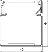 obo bettermann Fire proof trunking obo plm d 0404 rw,ei30/ei90, 40x44