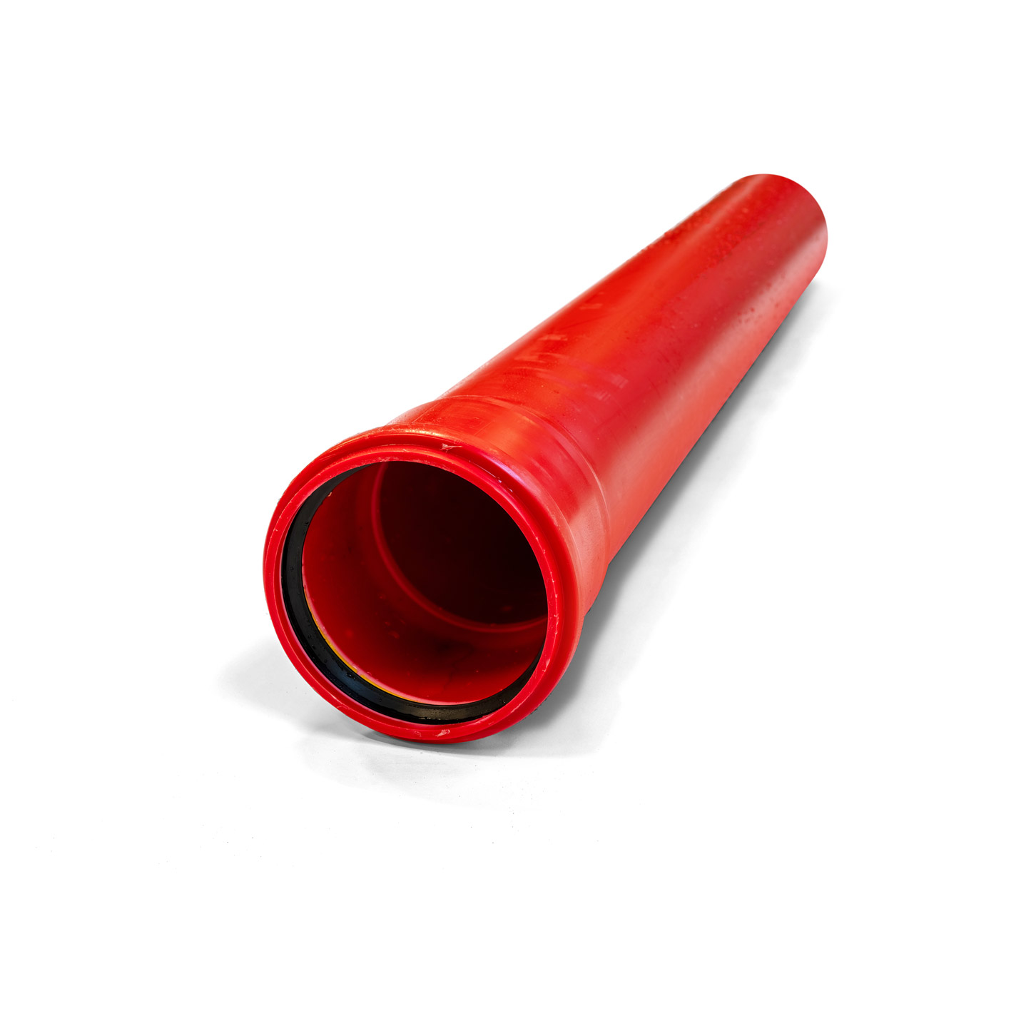PP KABELRØR 125MM SN8 6M RØD