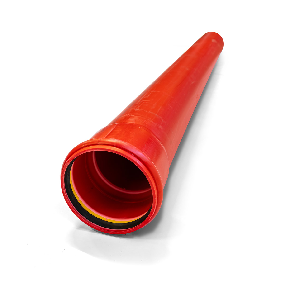 PP KABELRØR 160MM SN8 6M RØD