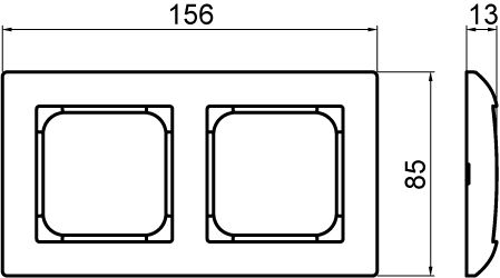 abb Peitelevy saga 2os/ip21/85mm