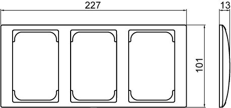 abb Ram 3-fack 100mm