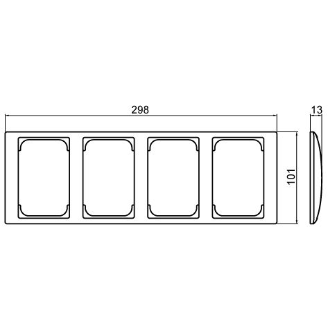 abb Ram 4-fack 100mm