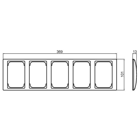 abb Ram 5-fack 100mm
