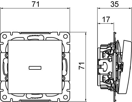 abb Tryckknapp saga 6/10a/250v/ip21 2x