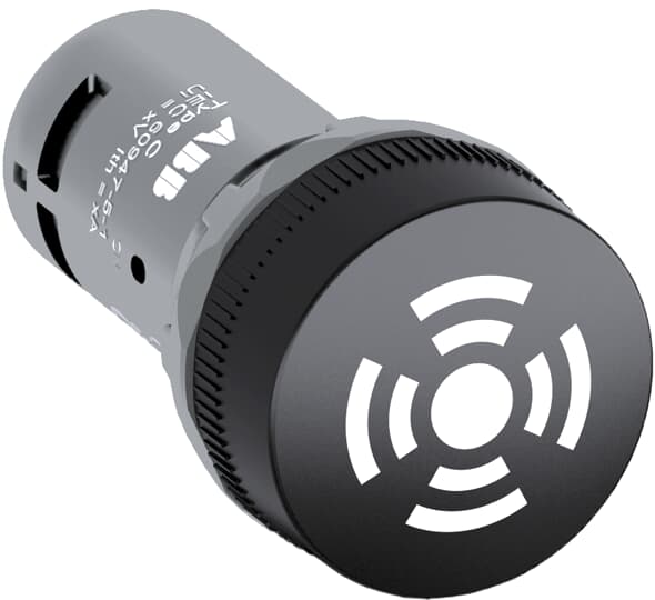 BUZZER FIXTURE BLACK, 24 VAC/DC