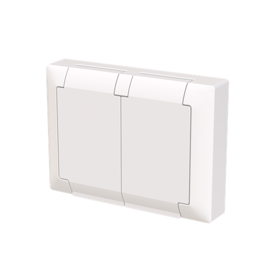 abb Saga pistikupesa 2-ne kaanega lk vk ip44