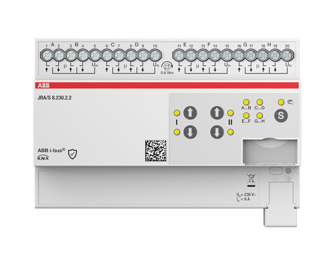 abb Lähtöyksikkö verho knx  abb verholähtö 8x6a 230vac