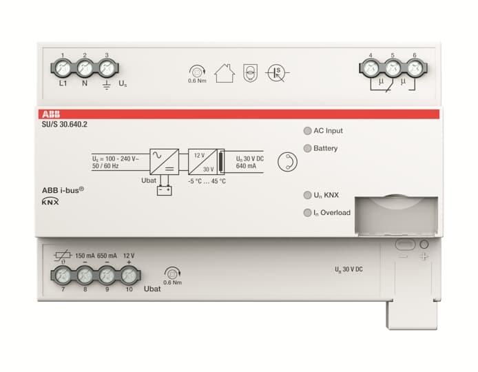 abb Spänningsförsörjning knx 30 vdc 640 ma ups