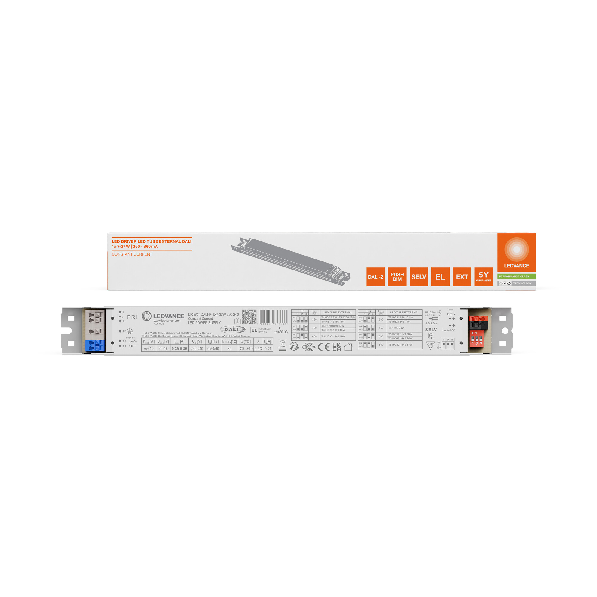 ledvance Electronic ballast dr external dali-p 1x7-37w