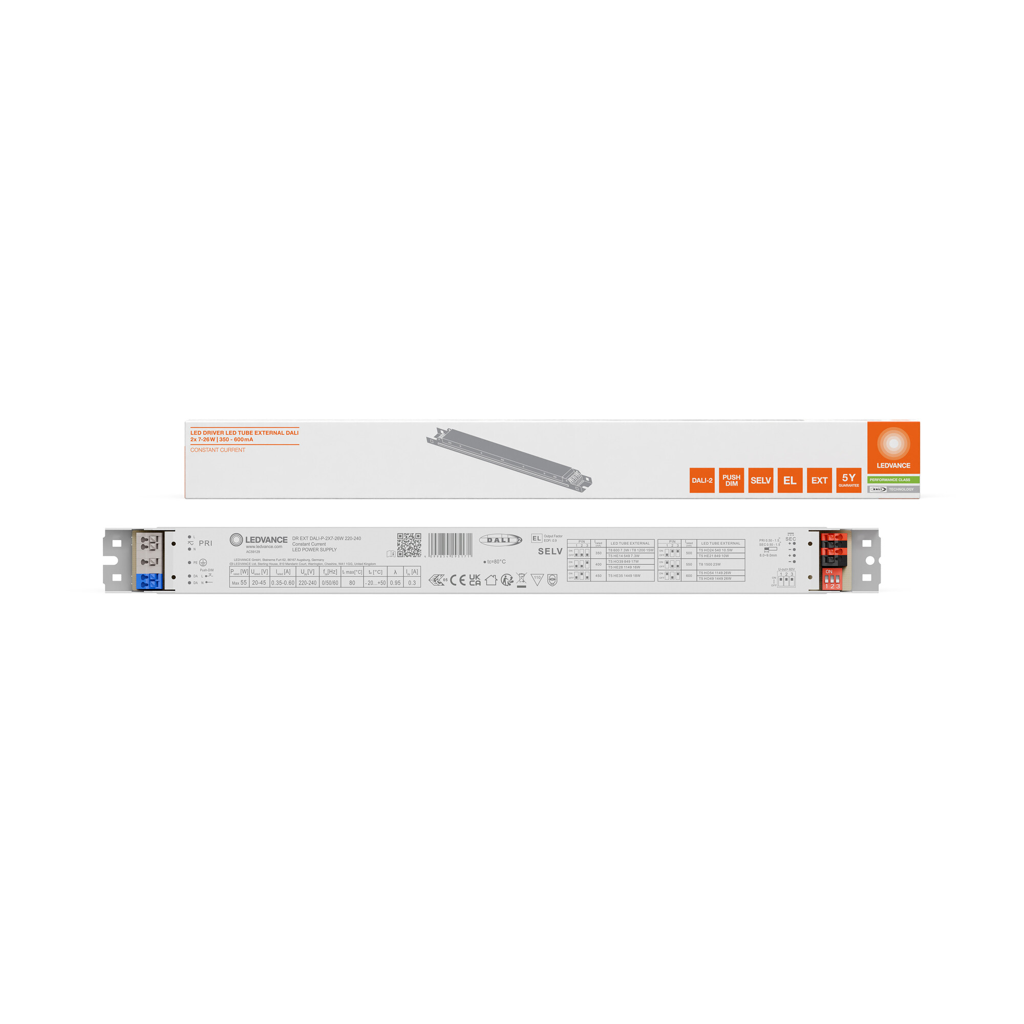 ledvance Elektroniskt driftdon dr external dali-p 2x7-26w