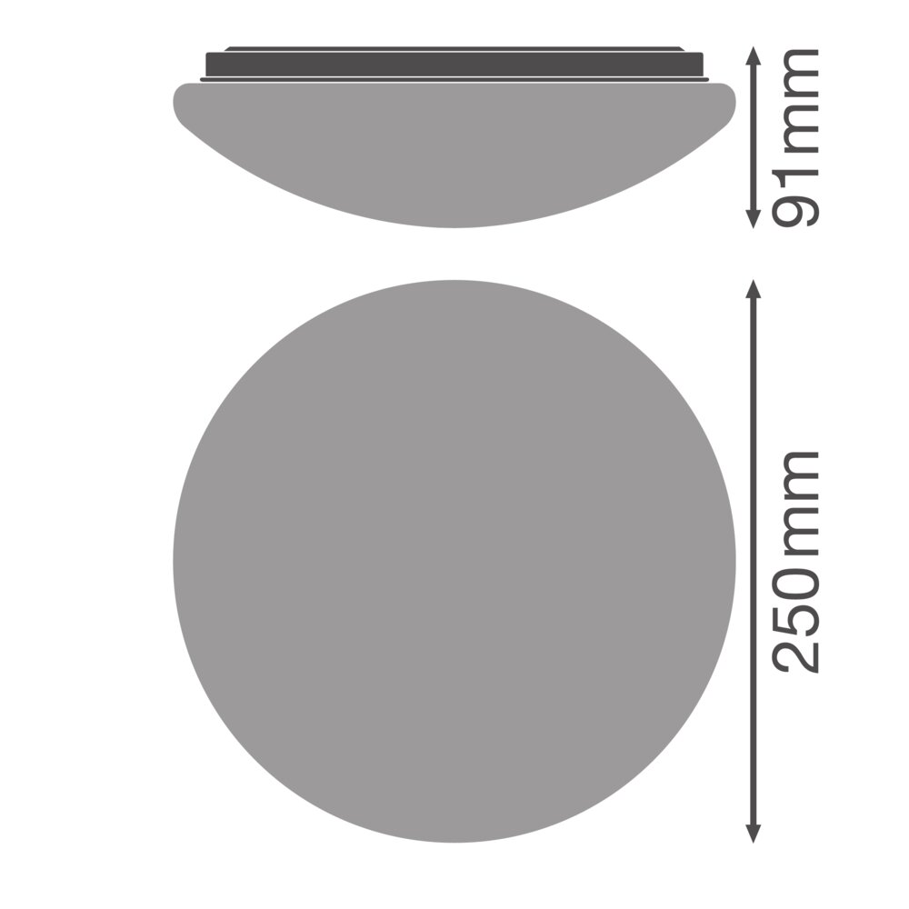 ledvance Pinta-asennusvalaisin surface essential 250 1xe27