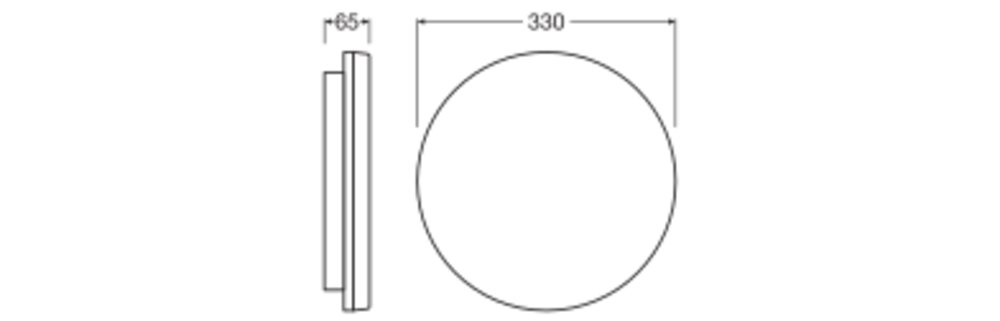 ledvance Påputs armatur surface pfm ip54 fl rd 330 19w cct ml