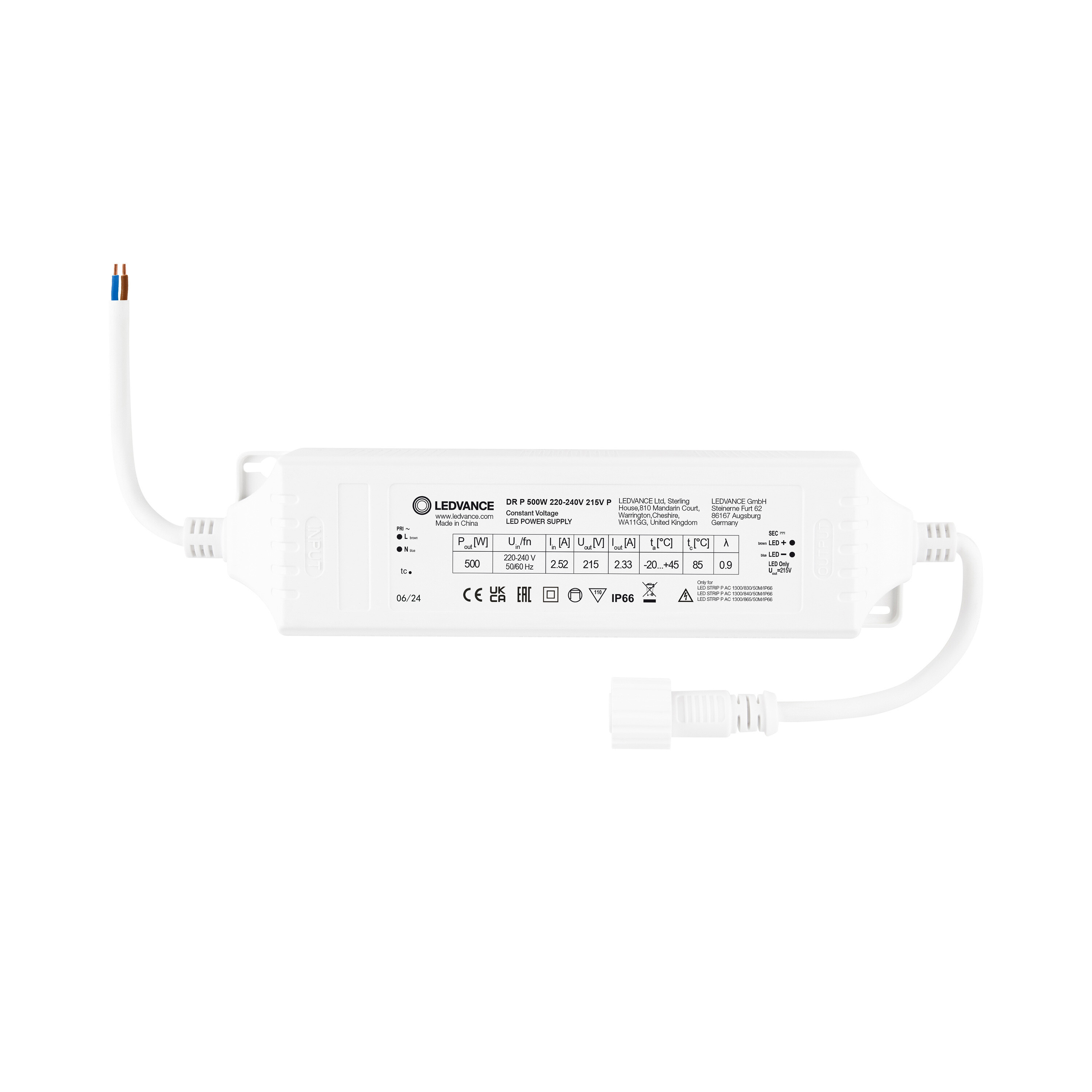 ledvance Sähköinen lisätarvike dr p 500w 220-240v 215v p