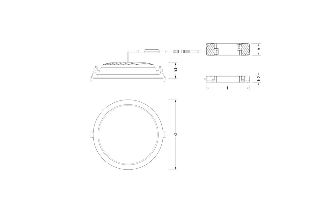ledvance Downlight comfort dl cmft d250 42w cct op zb