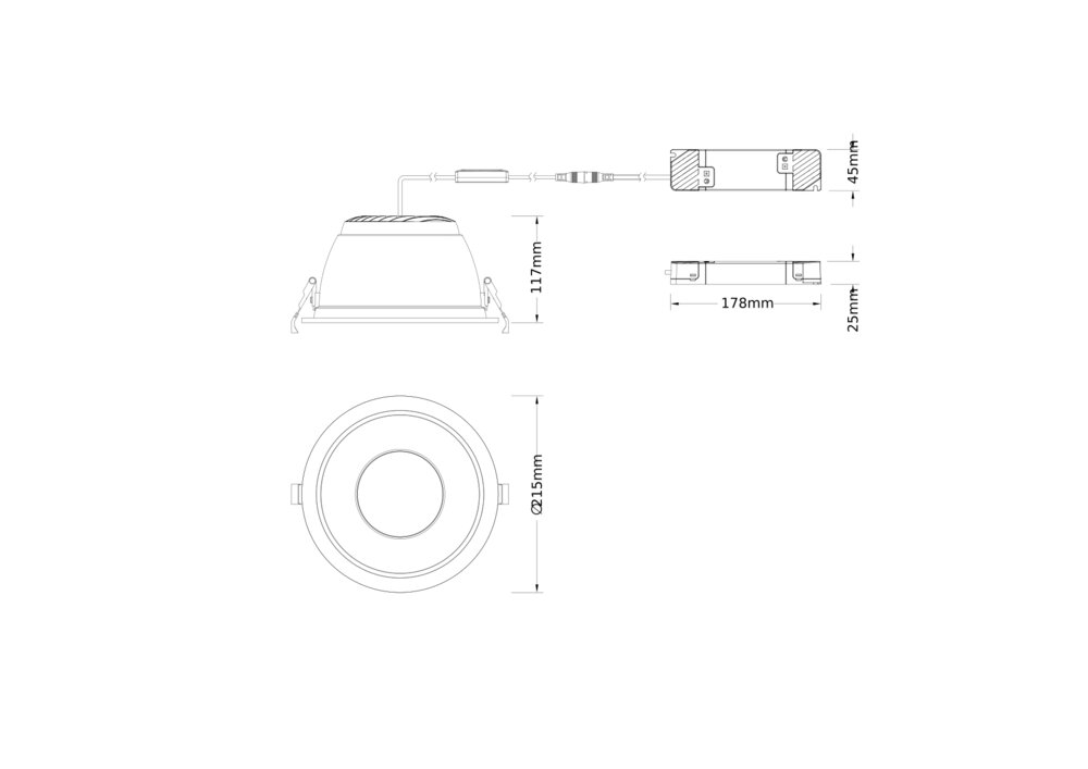 ledvance Alasvalo downlight comfort dl cmft d200 30w cct ugr19 zb