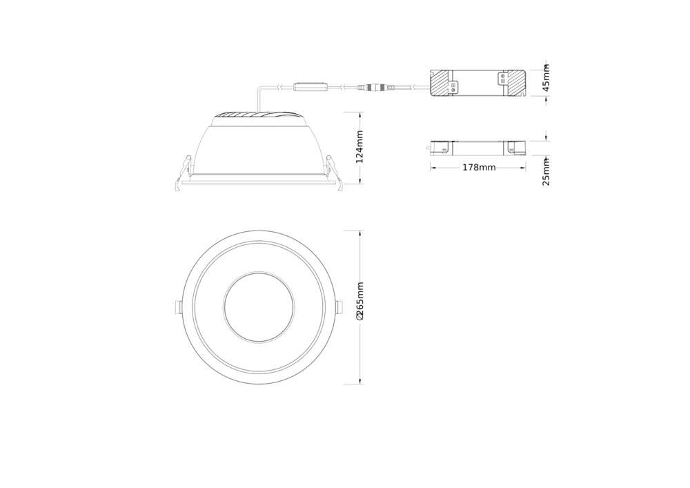 ledvance Downlight comfort dl cmft d250 42w cct ugr19 zb