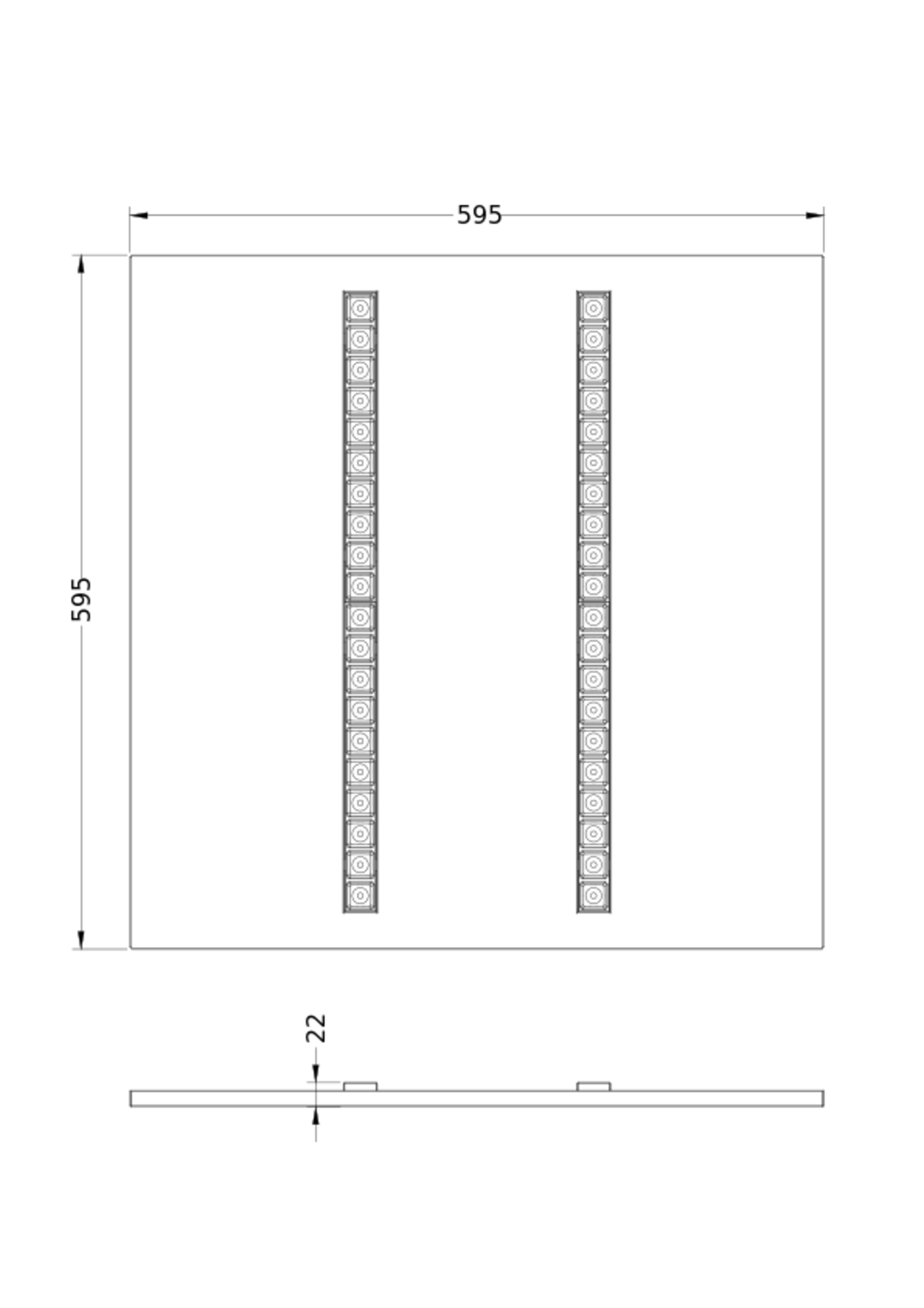 ledvance Modularmatur indiviled pl indv 600 38w 940 dali vi