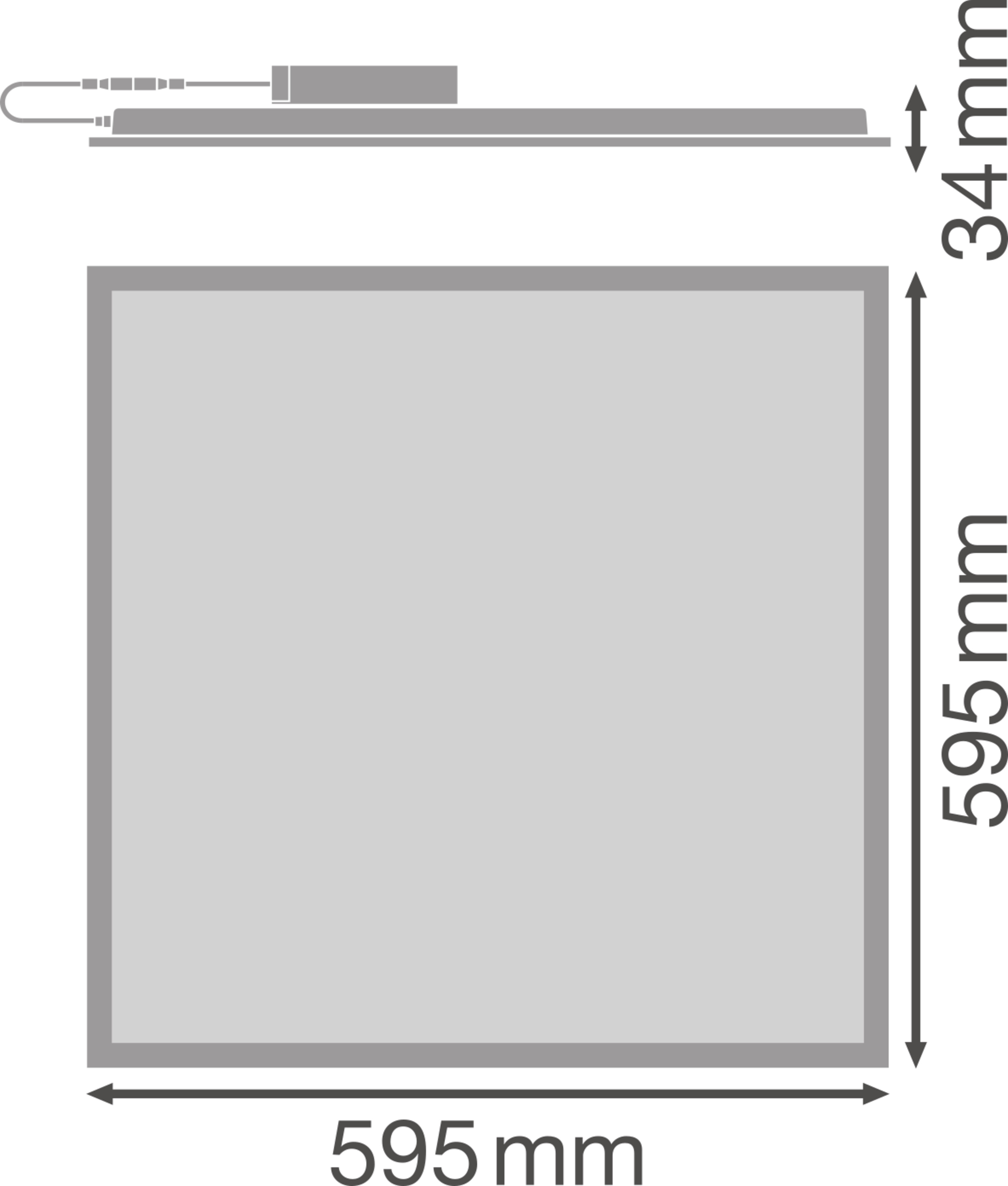 ledvance Moduulivalaisin panel value pl comp 600 26w 830 op da